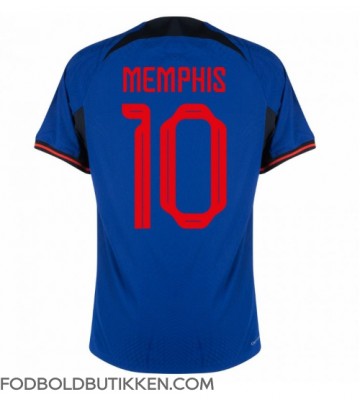 Holland Memphis Depay #10 Udebanetrøje VM 2022 Kortærmet